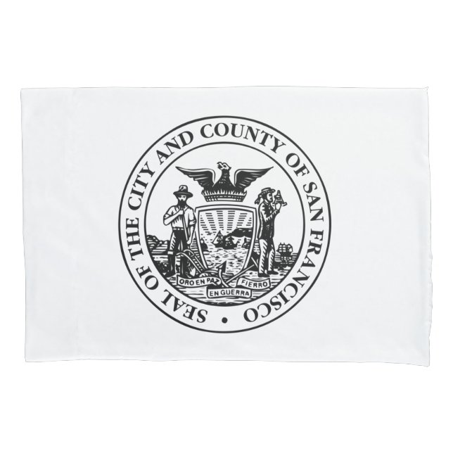 City Seal of San Francisco (California, USA) Pillowcase (Front-Left)