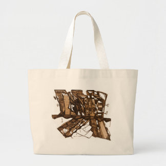 city shadow large tote bag
