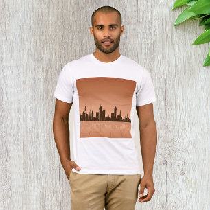 City Skyline At Dawn Mens T-Shirt