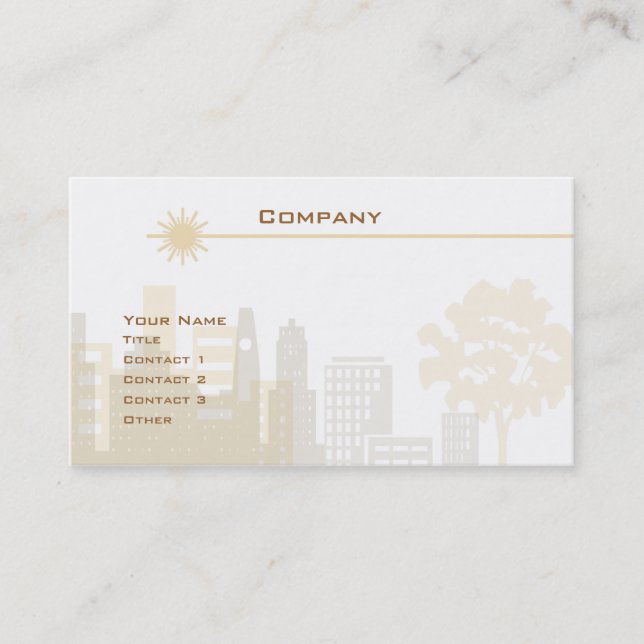 City Skyline Business Card (Front)
