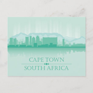 City Skyline Cape Town, Africa Postcard