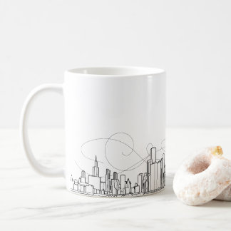 City skyline coffee mug