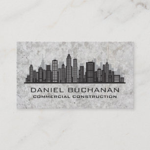 City Skyline   Concrete Business Card