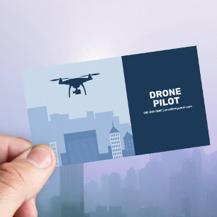 City Skyline - Drone Pilot Business Card
