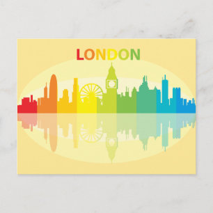 City Skyline   London, England Postcard