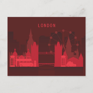 City Skyline   London, England Postcard