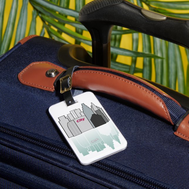 City skyline luggage tags (Front Insitu 1)