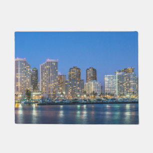 City Skyline of Waikiki Doormat