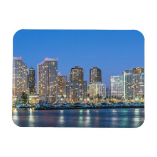 City Skyline of Waikiki Magnet