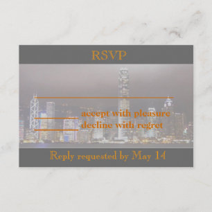 City Skyline RSVP 2 Card