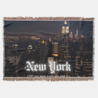 City Skyline  Throw Blanket