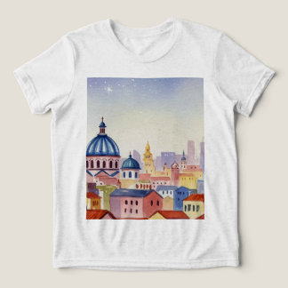 City skyline Tri-Blend Shirt
