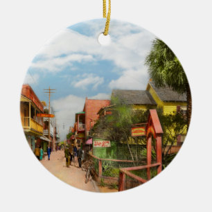 City - St Augustine Florida - Cosy Inn 1908 Ceramic Tree Decoration
