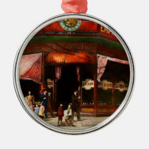 City - St Loius MO - Working this corner 1910 Metal Tree Decoration