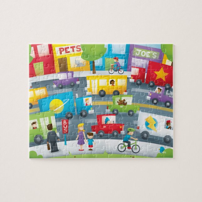 City Street Jigsaw Puzzle (Horizontal)