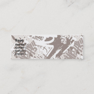 City Street - Skinny Mini Business Card