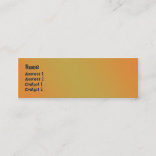 City Street - Skinny Mini Business Card