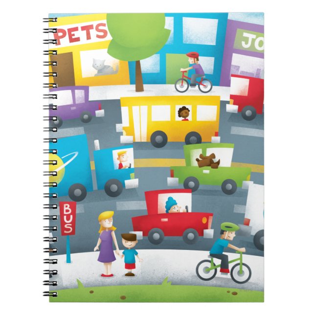 City Street Spiral Notebook (Front)