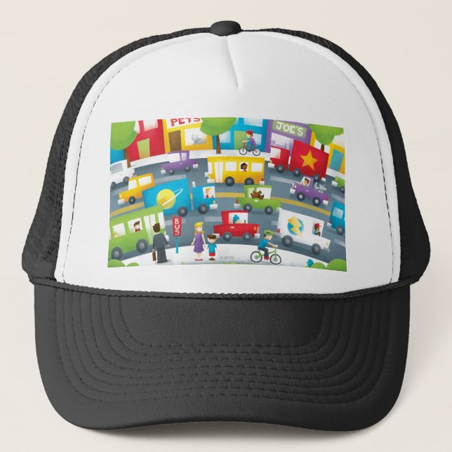City Street Trucker Hat (Front)