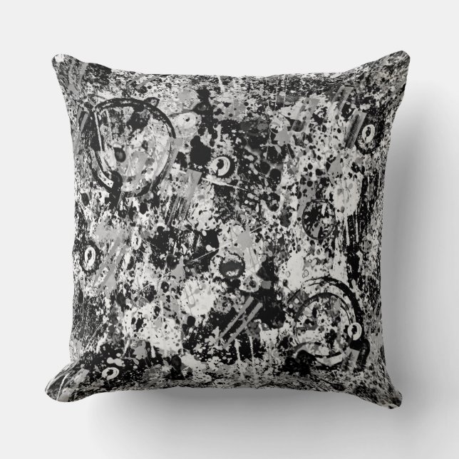 City Streets Graffiti Cushion (Front)