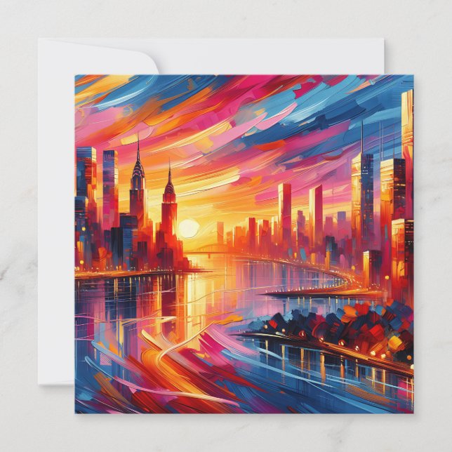 CITY SUNSET INVITATION (Front)