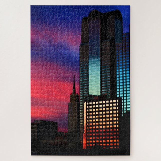 City Sunset Jigsaw Puzzle (Vertical)