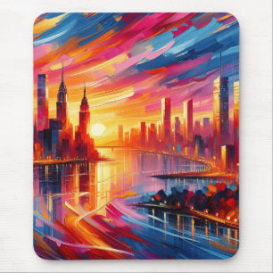 CITY SUNSET MOUSE PAD