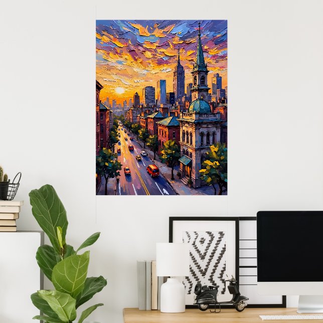 City Sunset Poster (Home Office)