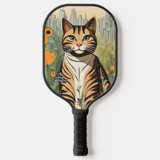 City Tabby Personalised Pickleball Paddle
