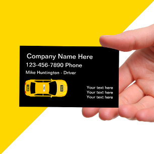 City Taxi Modern Business Card