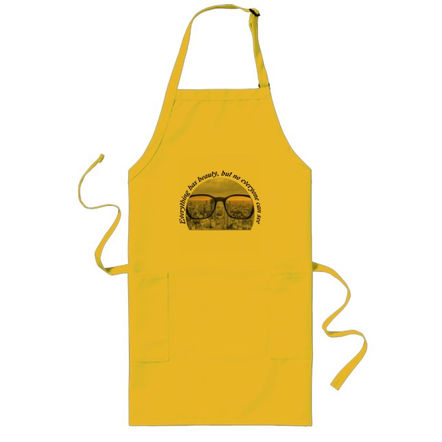 city through glasses long apron (Front)