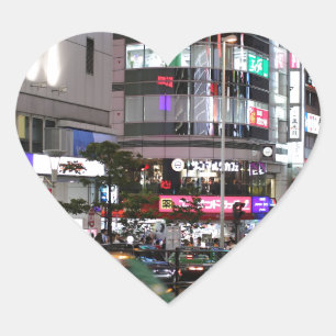 City Tokyo Street View Heart Sticker
