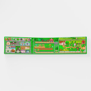 City-Train-Farm Roads for Cars 2.5x12 Banner