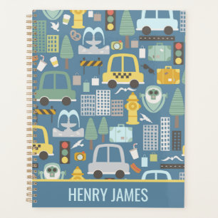 City Transportation Kids Personalized Planner