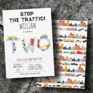 City Transportation Vehicles Truck Second Birthday