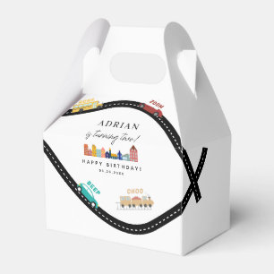 City Transportation Vehicles Truck Second Birthday Favour Box
