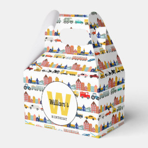 City Transportation Vehicles Trucks Cars Kids Favour Box