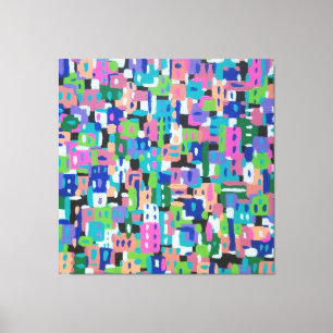 City View at Night Canvas Print