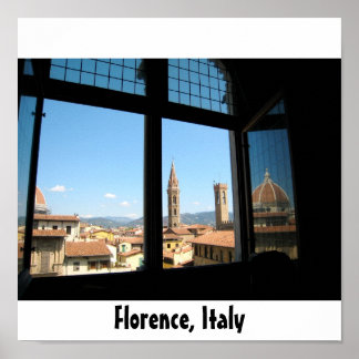 City View of Florence Poster