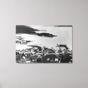 City View of Wrangell, Alaska Photograph Canvas Print