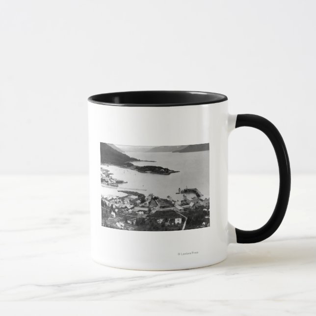 City View of Wrangell, Alaska Photograph Mug (Right)