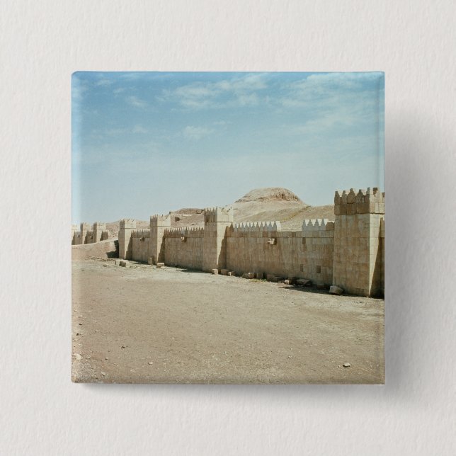 City walls 15 cm square badge (Front)