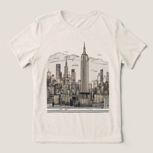 "City - Where Dreams Touch the Skyline" Tri-Blend Shirt