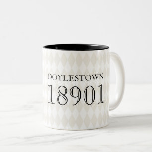 CITY ZIP CODE Moving New Home Real Estate Classic Two-Tone Coffee Mug