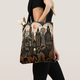 Cityscape All Over Tote Bag