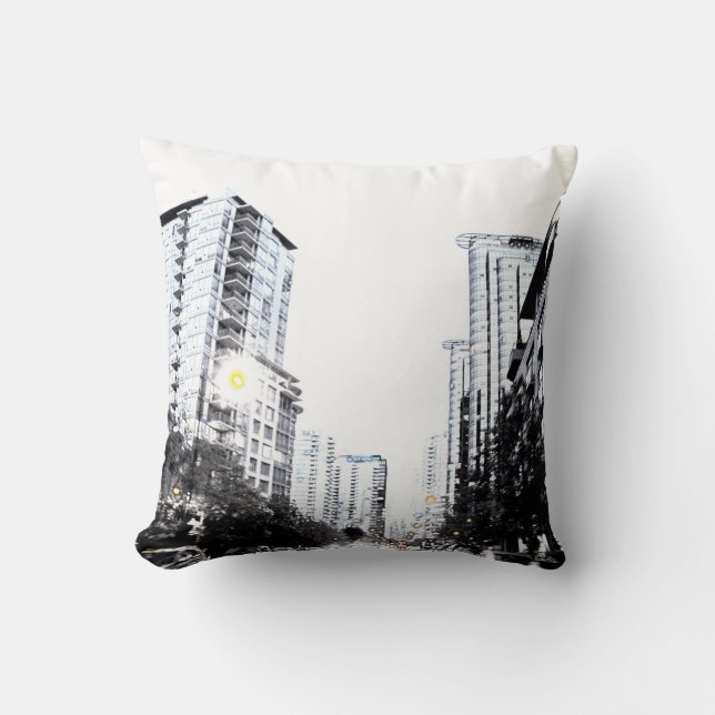 cityscape at night cushion (Front)