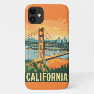 Cityscape California Eye-Catching Vector Design Case-Mate iPhone Case