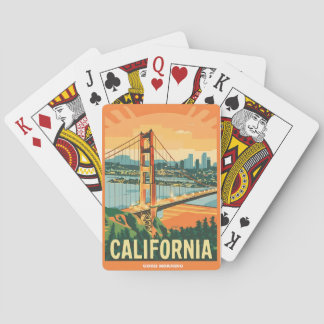 Cityscape California Eye-Catching Vector Design Playing Cards