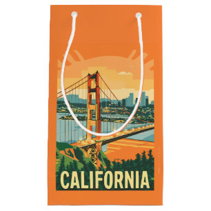 Cityscape California Eye-Catching Vector Design Small Gift Bag