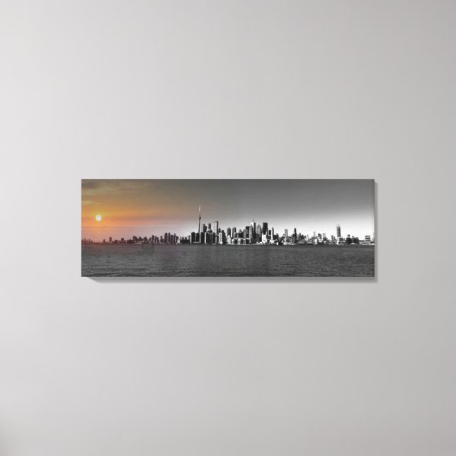 Cityscape Canvas Poster Wide Print (Front)